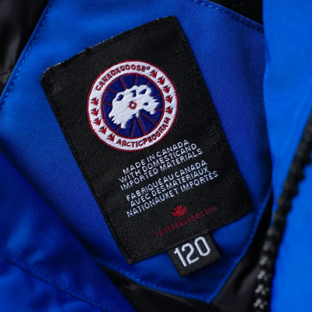 P660 CANADA GOOSE丨Canada Goose C08 children's clothing, children's hooded down jacket Color: sky blue Size: 110-160